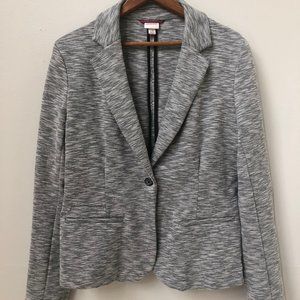 classic, sharp looking, comfy structured blazer